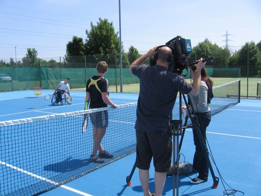 Tennis Wales Filming
